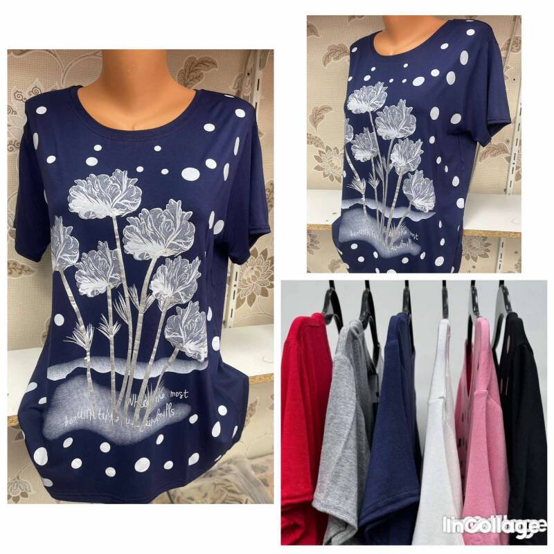 Bluzki damskie Roz L-3XL, Mix Kolor Paczka 12 szt